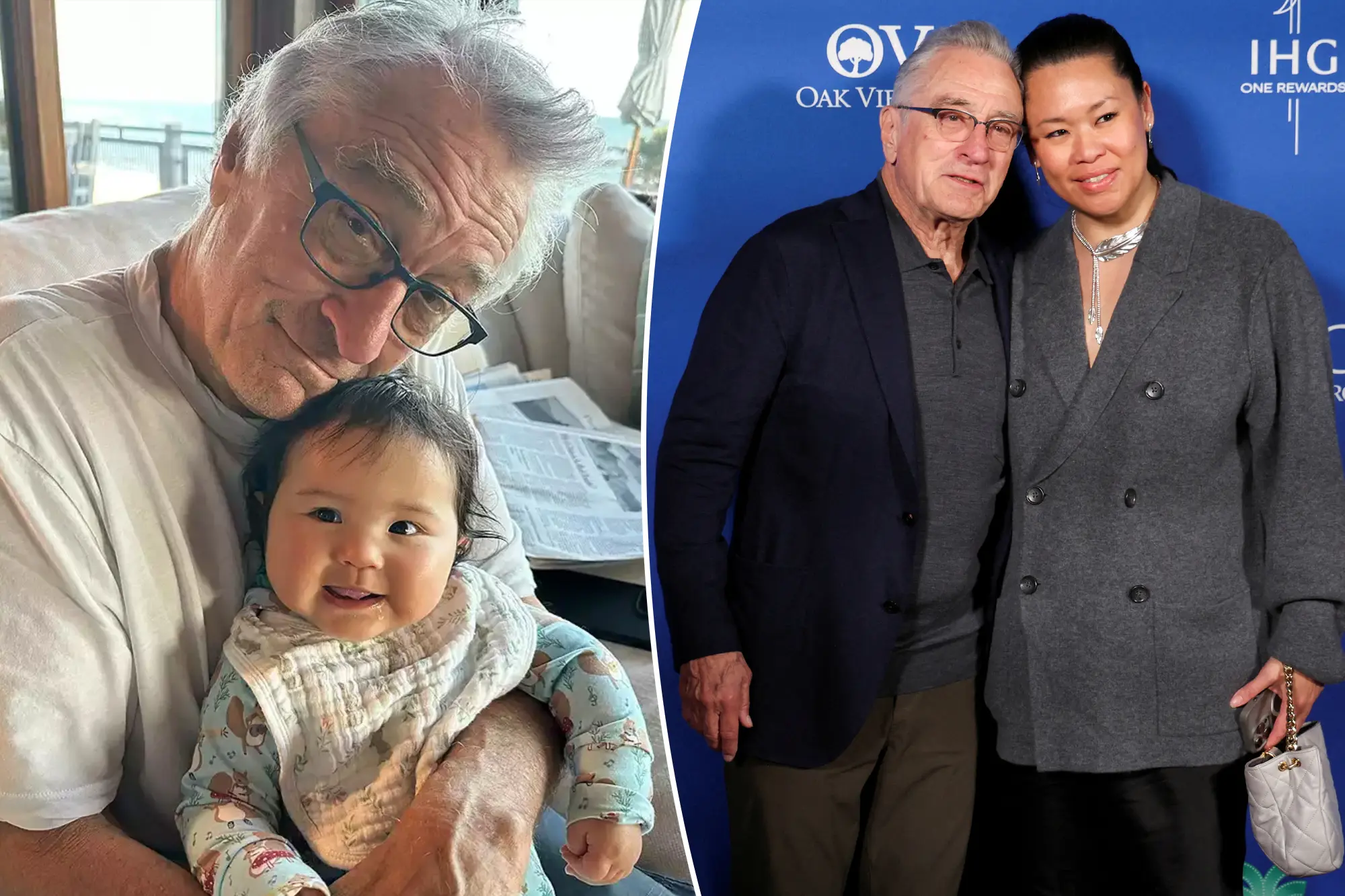 Robert De Niro and Baby Daughter Gia Share Rare Snuggle in Family Photo