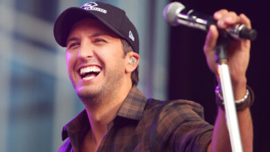 Luke Bryan Takes a Tumble, But His "Meat Back There" Saves the Day!