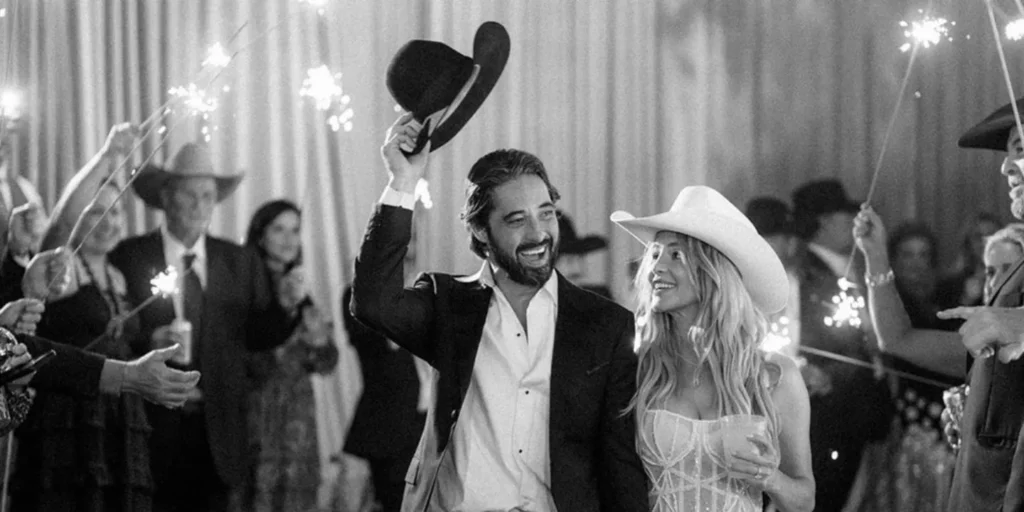 Yellowstone Stars Ryan Bingham & Hassie Harrison Marry in 'Cowboy Black Tie' Wedding